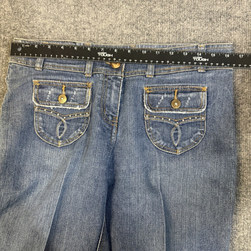 Vezucci Jeans Womens 8 Blue Bootcut Medium Wash Stretch Flap Pocket Denim(32x30) - Picture 7 of 16